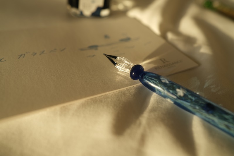 ガラスペン六花・月朧