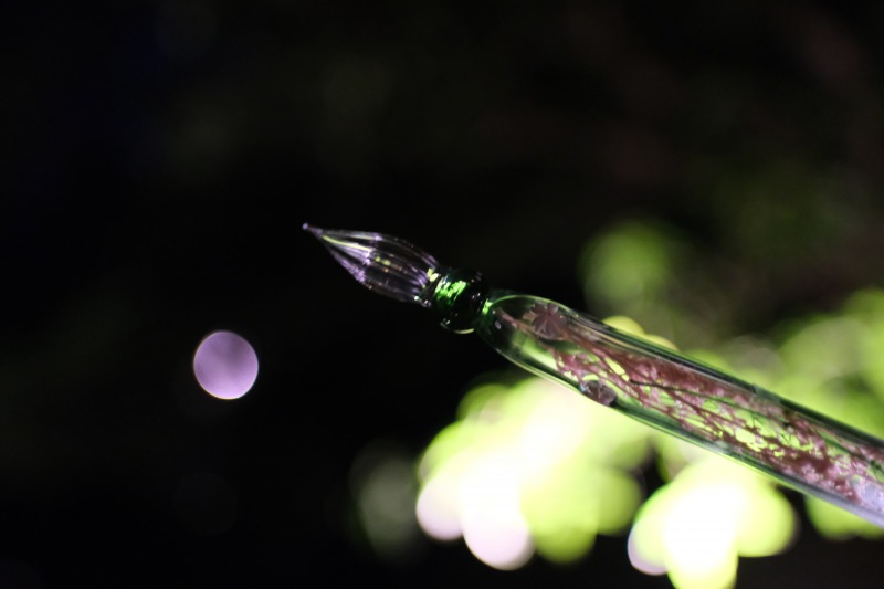 ガラスペン六花・月朧